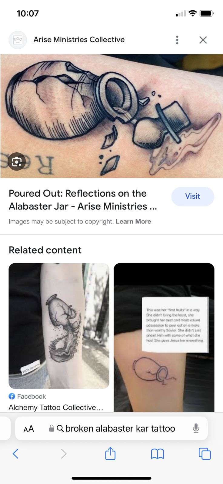 an image of some tattoos on someone's arm and foot, with the caption below it