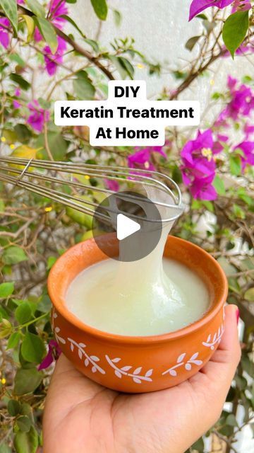 Keratin Mask Hair, For Dry Hair Remedies, Keratin At Home Natural, Remedies For Soft Hair, Hair Mask At Home For Hair Growth, Home Hair Care Remedies, Home Remedy For Smooth Hair, How To Make Hair Frizz Free, Frizz Free Hair Diy