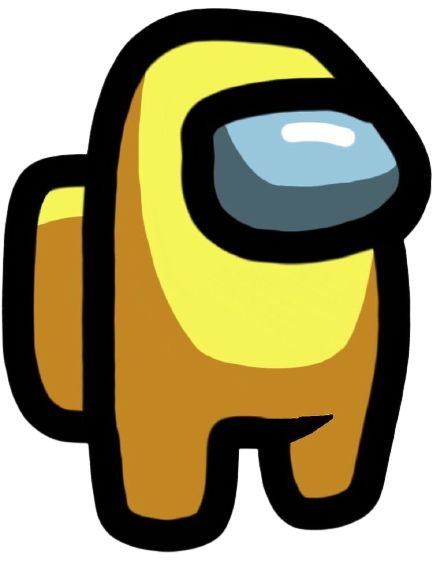 a yellow and black cartoon character with one eye on it's head, looking to the side