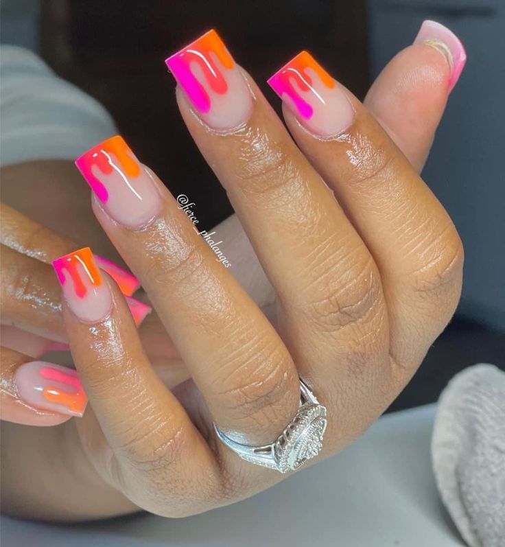 Acrylic Toe Nails, Long Acrylic Nail Designs, Ombre Acrylic Nails, Colored Acrylic Nails, Girly Acrylic Nails, Work Nails, Short Square Acrylic Nails, Acrylic Nails Coffin Pink, Long Square Acrylic Nails