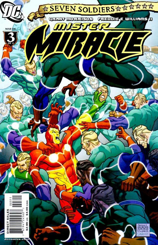 the cover to an old comic book with many different characters in front of it, including one