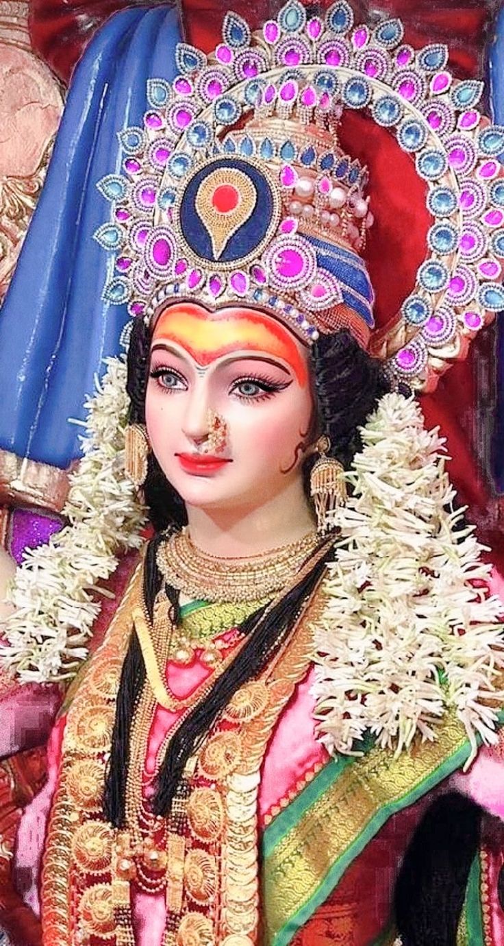 Durgamma Photos, Navratri Wallpaper, Navratri Devi Images, Jay Shree Krishna, Gorgeous Bridal Makeup, Mata Ji, Saraswati Photo, Meldi Ma Hd Photo, Durga Ji