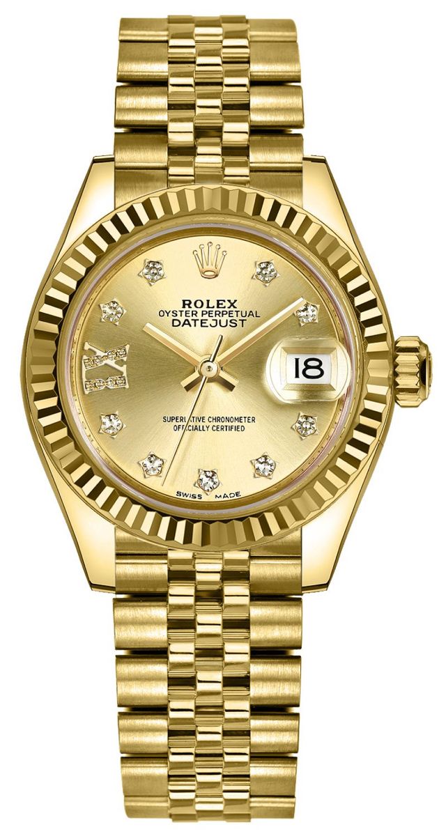 Cheapest Rolex, Rolex Diamond Watch, Rolex Datejust Men, Pretty Watches, Rolex Diamond, Rolex Watches Women, White Dial Watch, Rolex Women, Rose Gold Watches Women