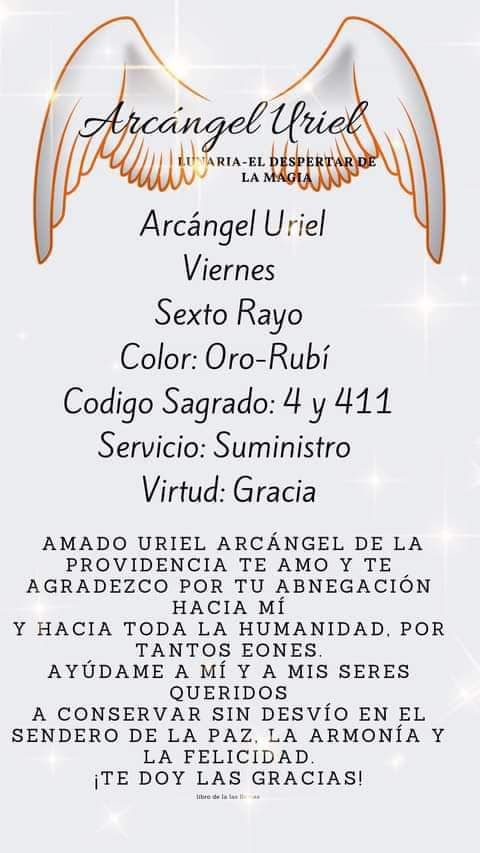 an event poster with angel wings and the words arcanel uriel on it