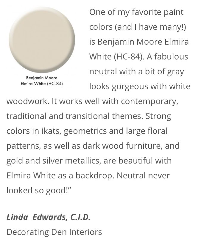 a white paint color with the words, one of my favorite paint colors and i have many