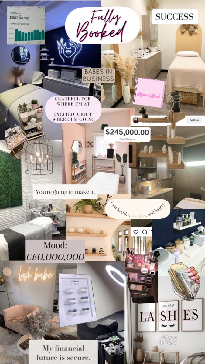 the collage shows many different types of furniture and decor items in this photo, including chairs, tables, lamps, signs, etc