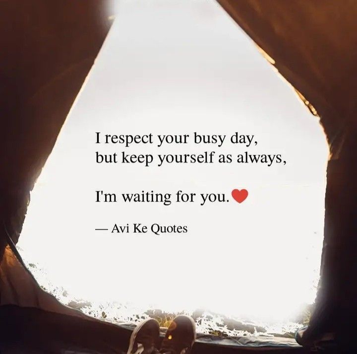 an open tent with the words i respect your busy day, but keep yourself as always