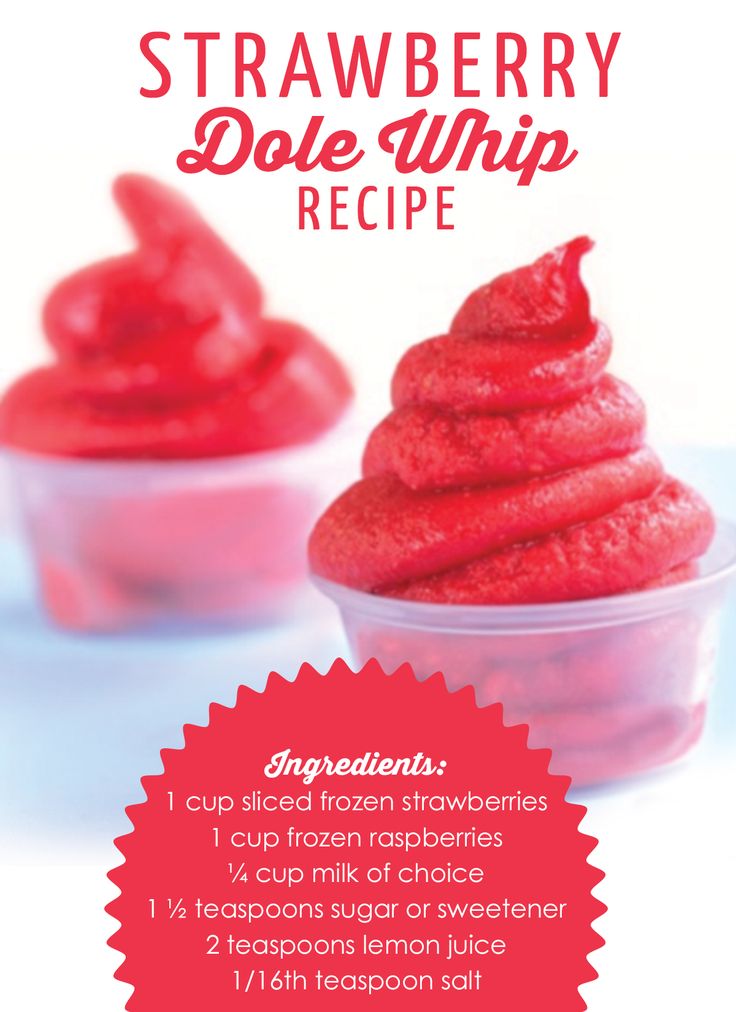 strawberry dole whip recipe with instructions