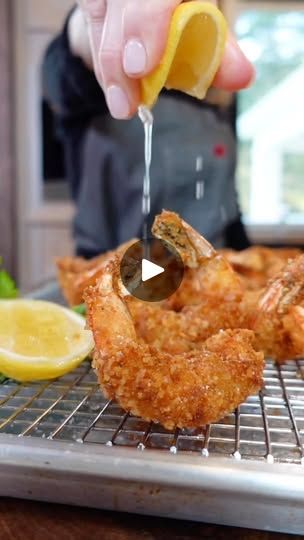 321K views · 6.7K reactions | Crispy Fried Shrimp. Re-posting as requested. 
Chefie Tip! Buy Wild FROZEN shrimp and thaw it yourself, it’ll be fresher than what’s in the case. Who knows how long it’s been thawed. Happy Holidays! 
.
.
.
#friedshrimp #homemade #homemadefood #spicy #remoulade #cookingwithshereen | Cooking with Shereen Buttered Shrimp, Cooking With Shereen, Crispy Fried Shrimp, Fish Casserole, Buttered Shrimp Recipe, Shrimp And Rice Recipes, Fried Shrimp Recipes, Shrimp Sausage, Crab Stuffed Shrimp