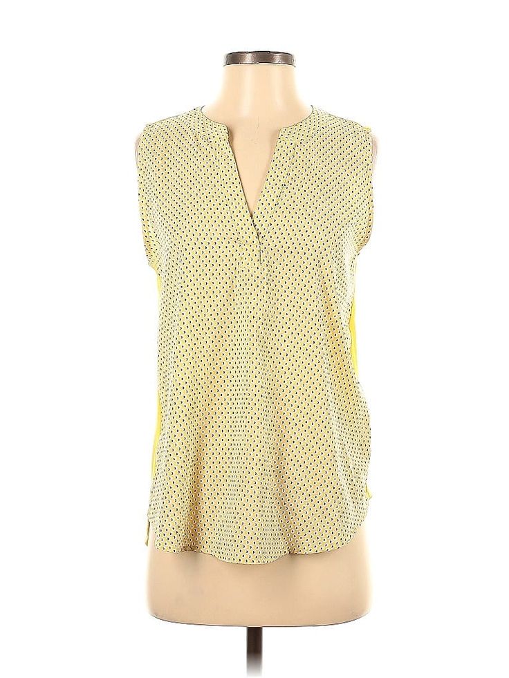 Papermoon Sleeveless Blouse Size: Small Tops - used. 100% POLYESTER | Papermoon Sleeveless Blouse: Yellow Tops - Size Small Cheap Yellow Semi-stitched Blouse Piece, Yellow Tops, Yellow Top, Small Tops, Sleeveless Blouse, Sleeveless Top, Women Handbags, Womens Tops, Handbags