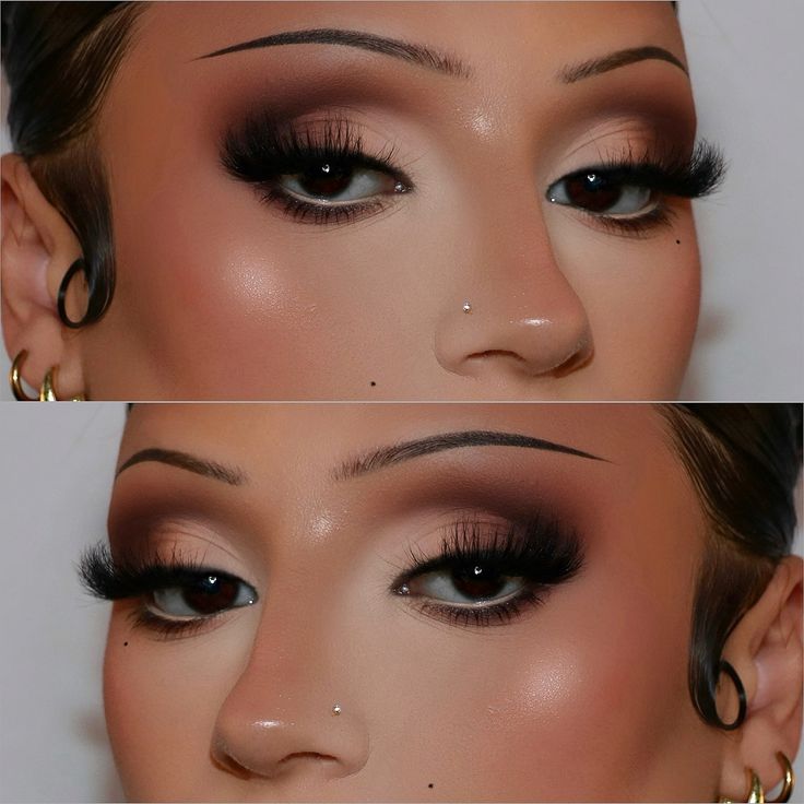 Let's recreate an iconic 90's glam look using all NovaBEAUTY products 🤎⁠ ⁠ ✨�️ Throwing Shade Eyeshadow Palette - Bronze & Smokey 💄 2 in 1 Snatched Lip Liner - Brown 02 topped with a little bit of dark brown shadow⁠ ⁠ Makeup Looks Dark Brown Eyes, Smokey Glam Makeup Looks, 90s Brown Makeup Look, Light Eyeshadow Looks For Brown Eyes, Gold Brown Makeup Looks, Dark Brown Smokey Eye Makeup, Tan Eyeshadow Look, Brown Lipstick Makeup Look, Black Eyeshadow Aesthetic