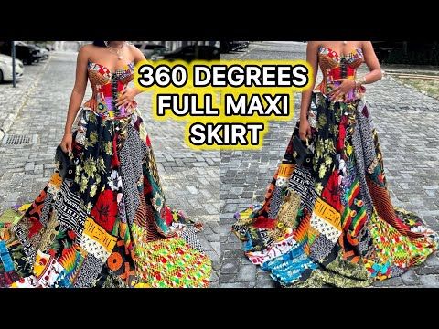 Stylebyreme - YouTube Long Flare Skirt, Long Circle Skirt, Simple Dress Styles, Fitted Maxi Skirt, Flare Maxi Skirt, Full Maxi Skirt, Circle Skirt, Skirt Pattern, Flare Skirt