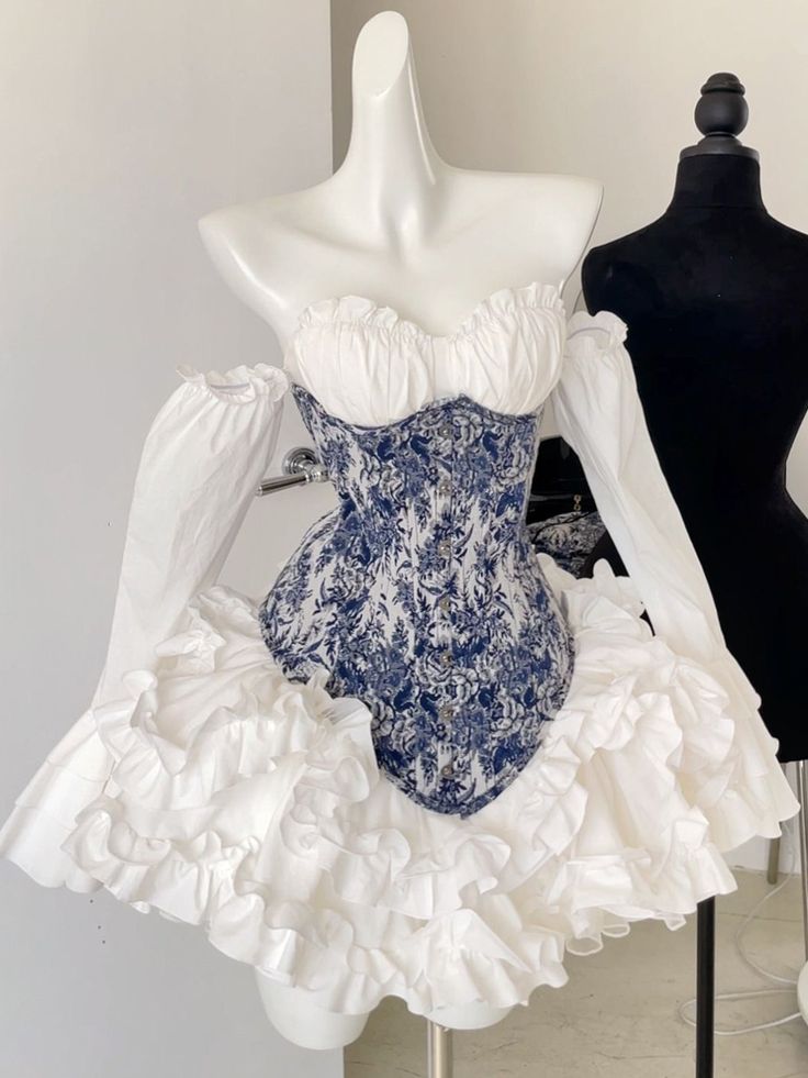 This price is for a corset only, others are not included. Dress / Top Details:Lace-up Closure at Back Long Sleeves Homecoming Dress, 16th Birthday Outfit, Long Sleeve Homecoming Dresses, White Long Sleeves, Birthday Outfits, Fairytale Dress, Glam Dresses, Really Cute Outfits, Fancy Outfits