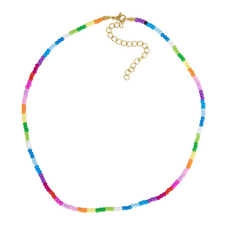 Rhea Seed Necklace BACKORDER Colorful Seed Bead Necklace, Diy Friendship Bracelets Easy, Seed Necklace, Friendship Bracelets Easy, Bracelets Easy, Beachy Jewelry, Spring Tea, Stacked Earrings, Stacked Necklaces