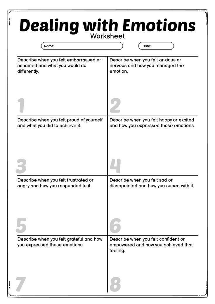 Dealing with Emotions Worksheet Expressing Feelings Worksheets, Cbt Interventions For Adults, Shame Spiral Worksheet, Managing Emotions Worksheets, Self Development Activities, Self Regulation Worksheets, Understanding Emotions Activities, Identifying Emotions Worksheet, Emotion Identification Activities