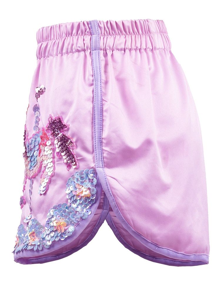 Get ready to feel like you're floating on a cloud with our Unicorn Circus Silky Boxer Shorts.. Made from soft baby pink silky dove satin, these retro style boxer shorts are adorned with handbeaded iridescent carousel unicorns in pastel sequins. With an elasticated waist and lightweight feel, comfort and sparkle have never been easier (or more magical)! If you want a slightly looser loungey fit or if you would like more room in the booty, we recommend a size up! Unicorn Carousel, Closet Art, Throwing Fits, Headpiece Accessories, Gym Girl, Digital Closet, Soft Baby, Girls Dream, Boxer Shorts