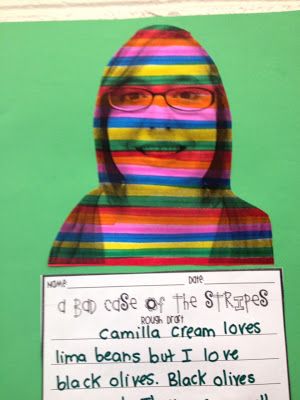 a child's paper cutout with the caption i do use of the stripes