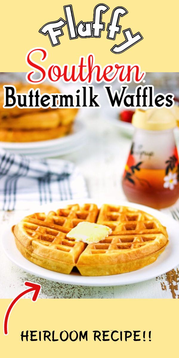 a white plate topped with waffles covered in butter