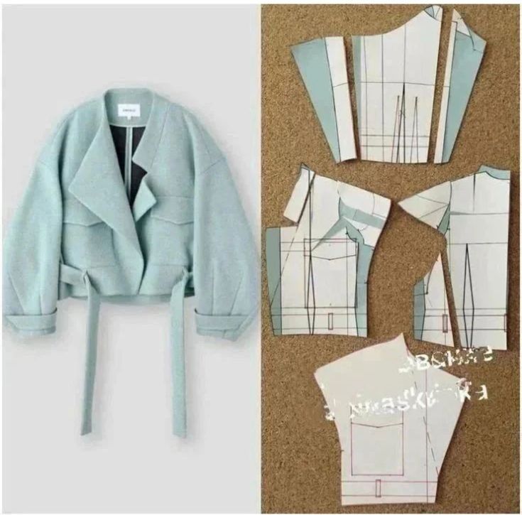 the sewing pattern for this jacket is easy to sew, and looks great on someone's body