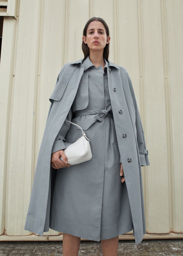 Cotton trench coat with belt Cotton Trench Coat, Coat With Belt, South Africa, Shirt Style, Trench Coat, Bomber Jacket, Mango, Women Wear, Elastic