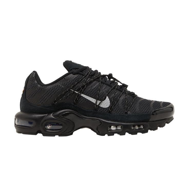 Find NIKE Air Max Plus Utility ' Metallic Silver on Editorialist. Air Max Plus Utility 'Black Metallic Silver' Custom Lace-up Sneakers With Air Cushioning For Streetwear, Nike Air Max Low-top For Outdoor, Nike Lace-up Sportswear Sneakers, Urban Training Sneakers With Boost Midsole, Urban Sneakers With Boost Midsole For Training, Nike Black High-top Sneakers With Air Cushioning, Nike Black Athletic Sneakers, Nike Black Athletic Fit Sneakers, Nike Custom Lace-up Athleisure Sneakers