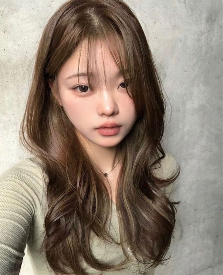 Cool Tone Asian Hair, Hair Matches Skin Tone, Neutral Hair Dye Ideas, Honey Brown Asian Hair, Toned Light Brown Hair, Hair Colour For Asian, Muted Autumn Hair Color, Brown Hair Colors Cool Tone, Asian Hair Colour