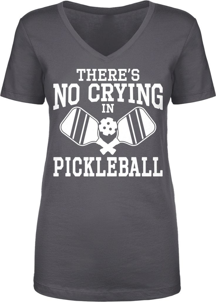 there's no crying in pickleball womens v - neck t - shirt