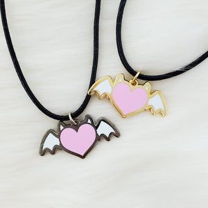 Emo Style Necklaces As Gifts, Emo Necklace With Adjustable Chain For Gift, Emo Necklace For Valentine's Day Gift, Emo Style Necklace For Valentine's Day Gift, Cute Black Choker Necklace, Cute Black Jewelry With Charms, Edgy Necklaces For Valentine's Day Gift, Edgy Necklace For Valentine's Day Gift, Edgy Pink Jewelry For Gifts