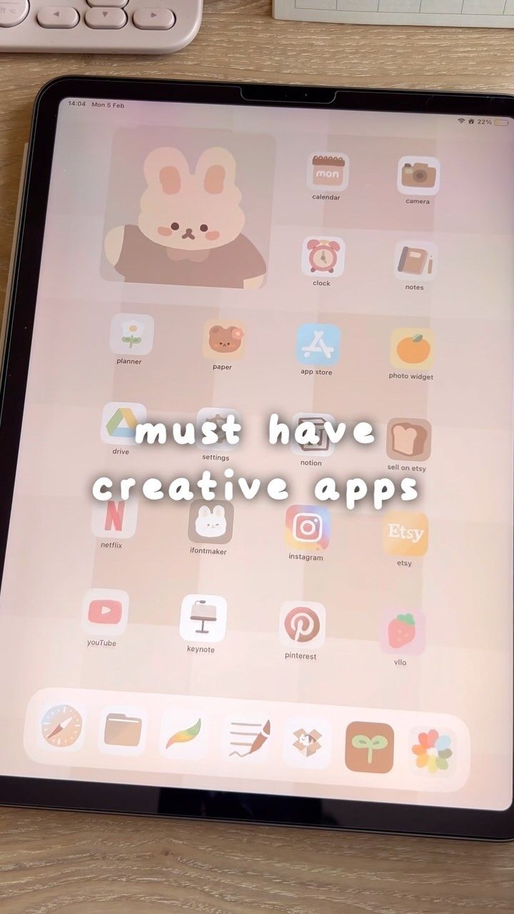 an ipad with the words must have creative apps on it