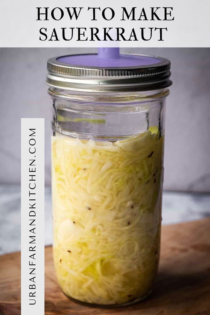 how to make sauerkraut in a mason jar