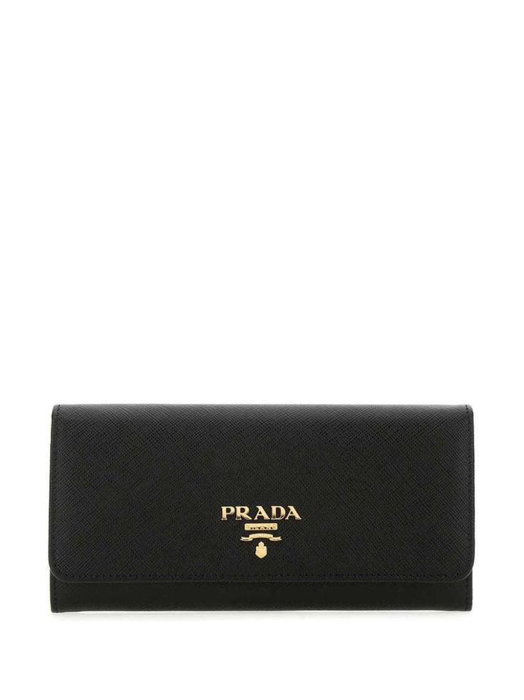 black leather/metal gold-tone logo plaque foldover top main compartment internal zip-fastening pocket Classic Leather Wallet With Metal Logo, Evening Leather Wallets With Gold-tone Logo Plaque, Classic Business Wallet With Logo, Classic Business Wallets With Gold-tone Logo Plaque, Everyday Wallets With Logo Plaque, Luxury Leather Wallets With Metal Logo, Luxury Leather Wallet With Silver-tone Logo, Black Evening Wallet With Logo Plaque, Classic Bifold Wallet With Gold-tone Hardware