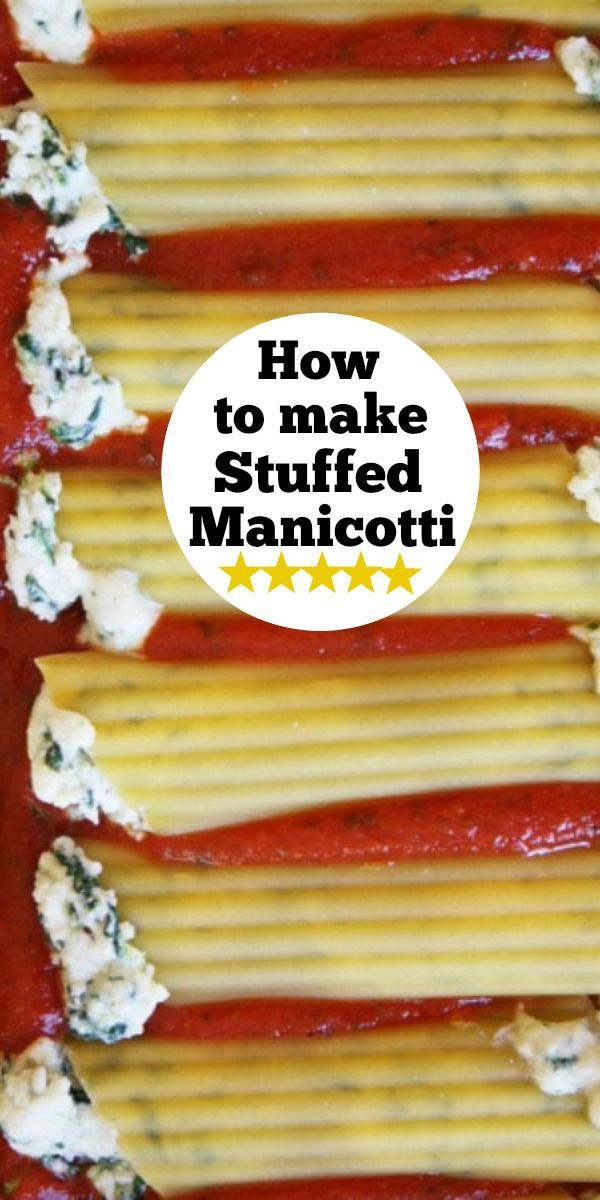 how to make stuffed manicotti