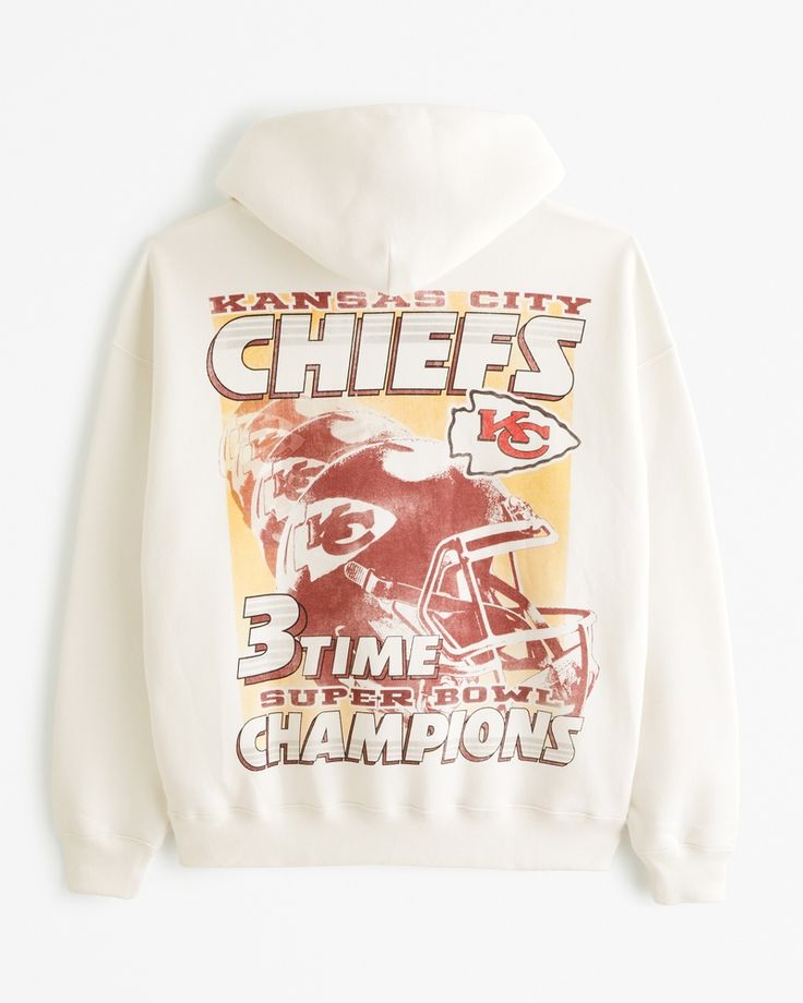 Men's Kansas City Chiefs Graphic Popover Hoodie | Men's Tops | Abercrombie.com Throwback Hoodie With Graphic Print, Throwback Graphic Print Hoodie, Sports Season Graphic Print Hoodie Sweatshirt, Game Day Long Sleeve Hoodie With Graphic Print, Throwback Graphic Print Sports Hoodie, Throwback Hoodie With Logo Print, Hooded Graphic Print Sweatshirt For Sports Season, Hooded Sweatshirt With Graphic Print For Sports Season, Game Day Graphic Print Hooded Hoodie