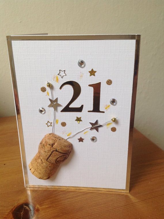 a card with a cork and numbers on it