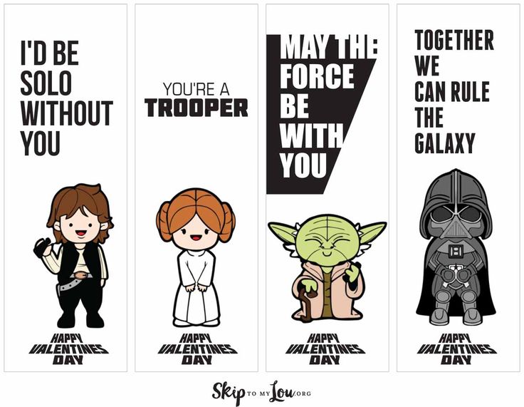 three star wars bookmarks with the same characters