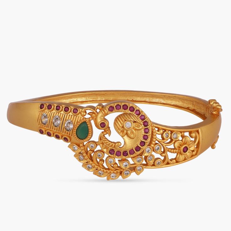 Anokhi Antique Bracelet : Buy Jewelry Online at Tarinika.com Antique Necklace Set, Necklace Set Indian, Modern Gold Jewelry, Antique Jewellery Designs, Buy Jewellery Online, Gold Jewelry Stores, Bangles Design, Antique Bracelets, Antique Gold Jewelry