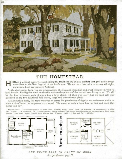 an old house is featured in this advertisement for the homesead, which features two story