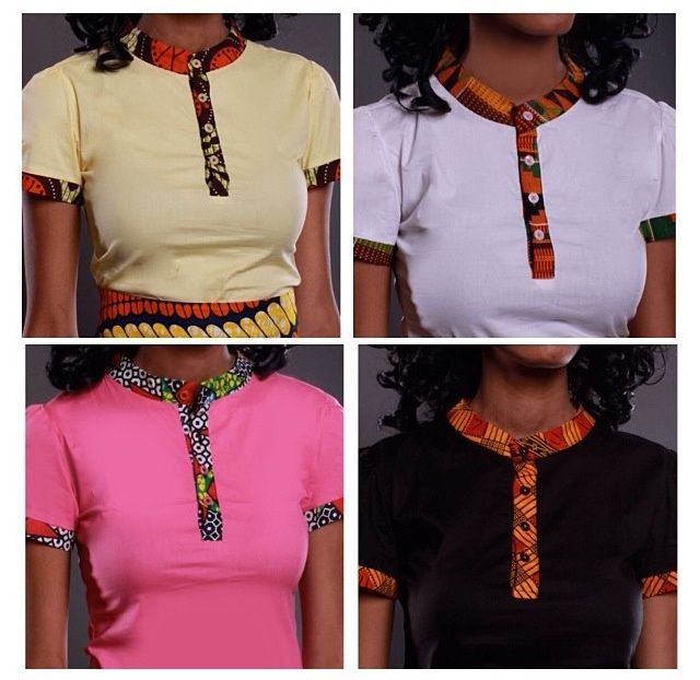 African Women Dresses, African Tops, Dresses African, Ghanaian Fashion, Afrikaanse Mode, Naija Fashion, African Fashion Ankara, Diy Vetement, African Shirts