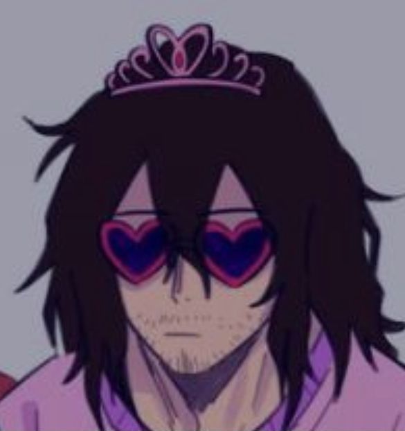 an anime character wearing sunglasses and a tiara