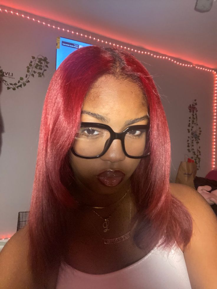 Red Peak A Boo Hair Black Women, Red Hair On Black Women Natural, Dark Red Natural Hair Black Women, Dark Red Hair On Black Women, Red Hair Dye Black Women, Red Hair Black Women Natural, Red Peak A Boo Hair, Red Silk Press, Red Silk Press Natural Hair