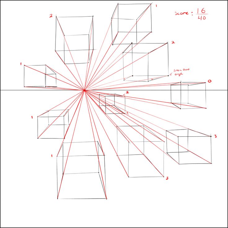 a drawing with lines that are drawn to show the area where each line has been cut