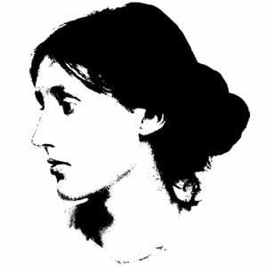 a black and white photo of a woman's profile