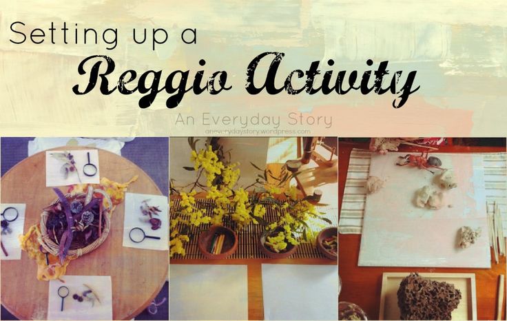 a collage of images with the words setting up a regiga activity on them