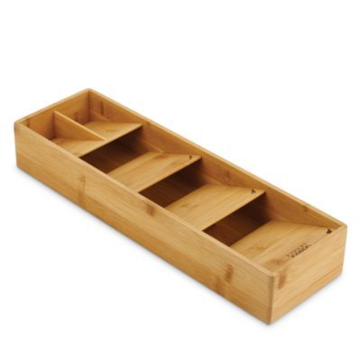 Joseph Joseph DrawerStore Bamboo Compact Cutlery Organizer Bamboo Silverware, Cutlery Organizer, Bamboo Cutlery, Silverware Organization, Bamboo Utensils, Kitchen Drawer Organization, Cutlery Tray, Utensil Organization, Joseph Joseph