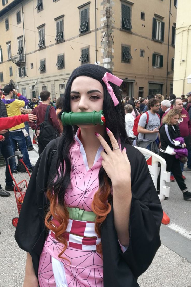 Kny Cosplay, Lucca Comics, Nezuko Cosplay, Cosplay Makeup, Cosplay Ideas, Anime Cosplay, Kimetsu No Yaiba, Cosplay Outfits, Lucca