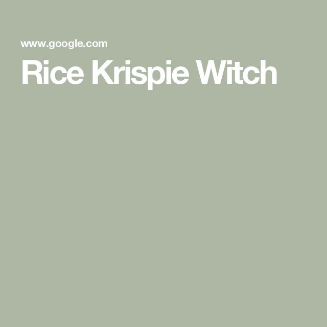 the words rice krispie witch written in white on a green background with an image of a