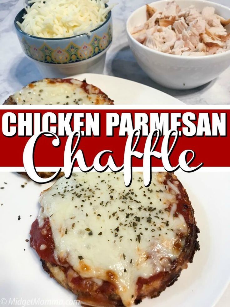 chicken parmesan cheese pizza on a white plate