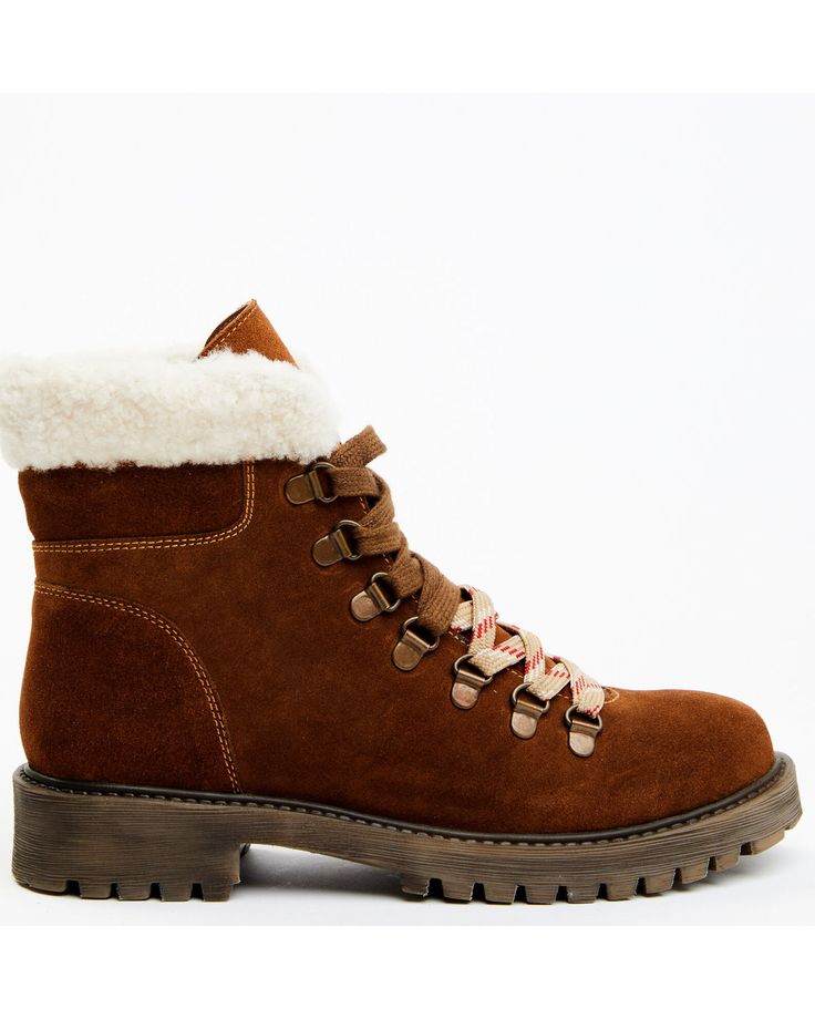 Cleo + Wolf Women's Fashion Hiker Boots, Brown Homemade Shoes, Hiker Boots, Newport News, American West, Boots Brown, The Spirit, Stylish Design, Suede Leather, Women's Fashion