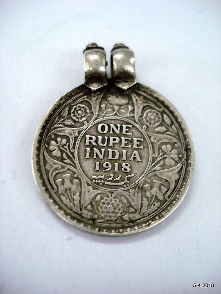 "VINTAGE ANTIQUE COLLECTIBLE TRIBAL OLD SILVER GEORGE 5 KING EMPEROR COIN PENDANT NECKLACE (ONE RUPPE INDIA 1918), FROM BRITISH INDIA, GREAT DESIGN, GOOD FOR JEWELLERY COLLECTION. Weight - 14 grams Height - 3.8 cm(1.5\") Width - 2.9 cm(1.14) Material - Good silver & original old worn piece." Traditional Silver Coin Necklace With Round Pendant, Silver Brass Coin Pendant Necklace, Silver Brass Pendant Coin Necklace, Traditional Coin Necklaces As Collectibles, Traditional Silver Engraved Coin Necklace, Traditional Coin Necklaces For Collectors, Traditional Engraved Silver Coin Necklace, Silver Coin Pendant Necklace For Festivals, Traditional Silver Coin Necklace