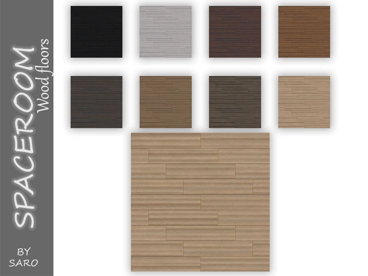 several different shades of wood are shown in this graphic style, with the same color scheme